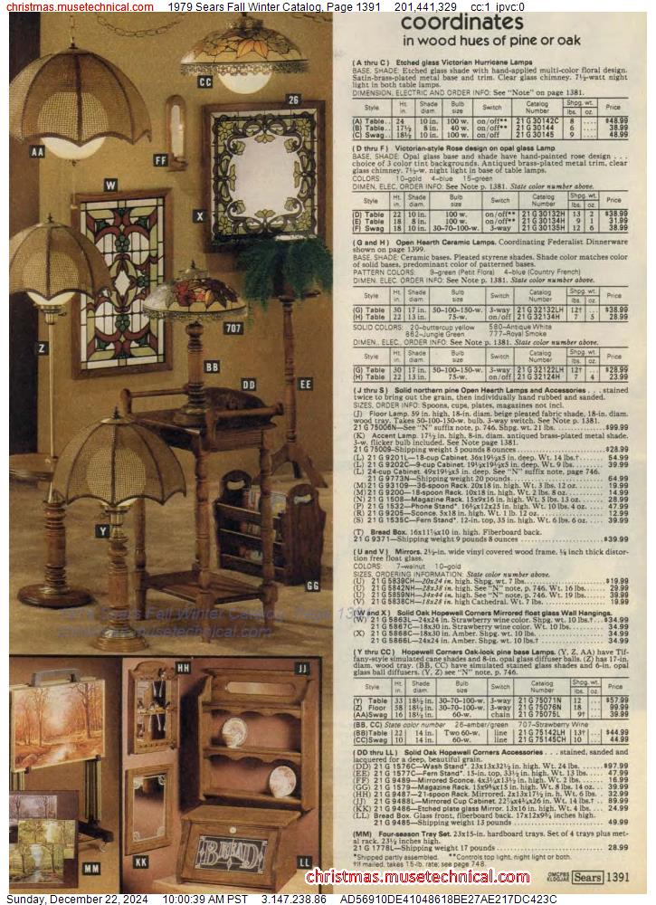 1979 Sears Fall Winter Catalog, Page 1391