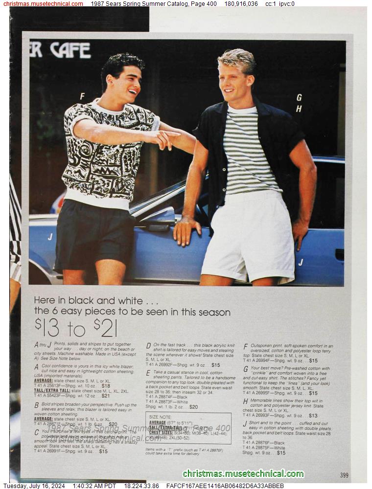 1987 Sears Spring Summer Catalog, Page 400