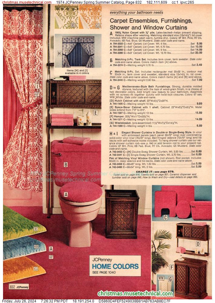 1974 JCPenney Spring Summer Catalog, Page 832