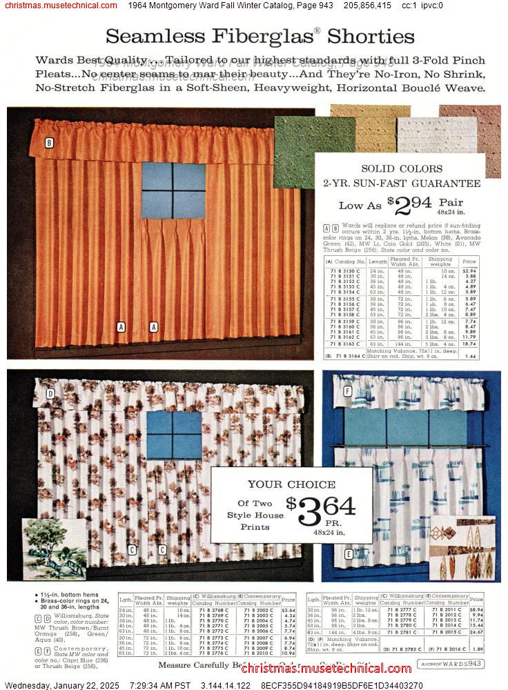 1964 Montgomery Ward Fall Winter Catalog, Page 943