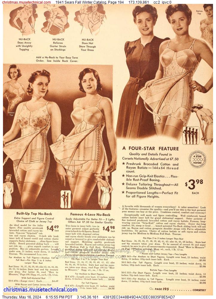 1941 Sears Fall Winter Catalog, Page 194