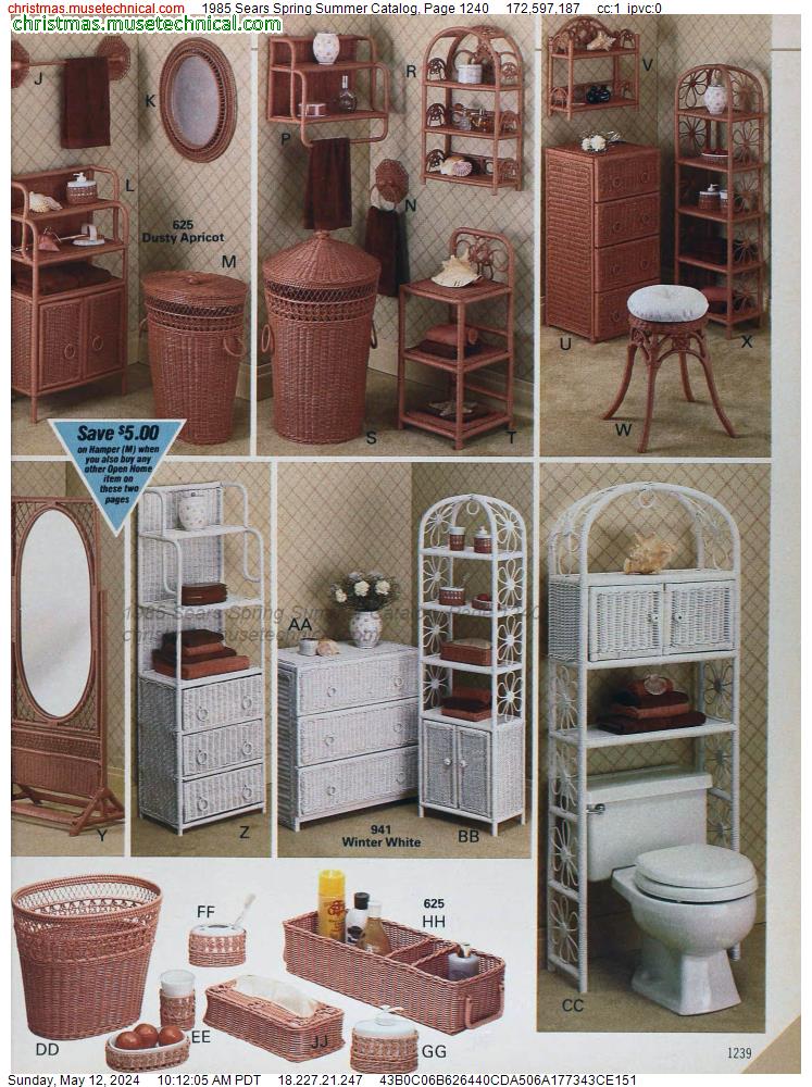 1985 Sears Spring Summer Catalog, Page 1240