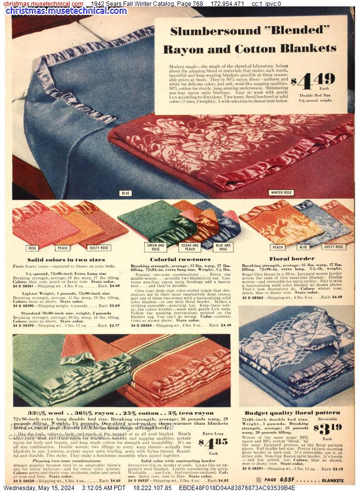 1942 Sears Fall Winter Catalog, Page 768
