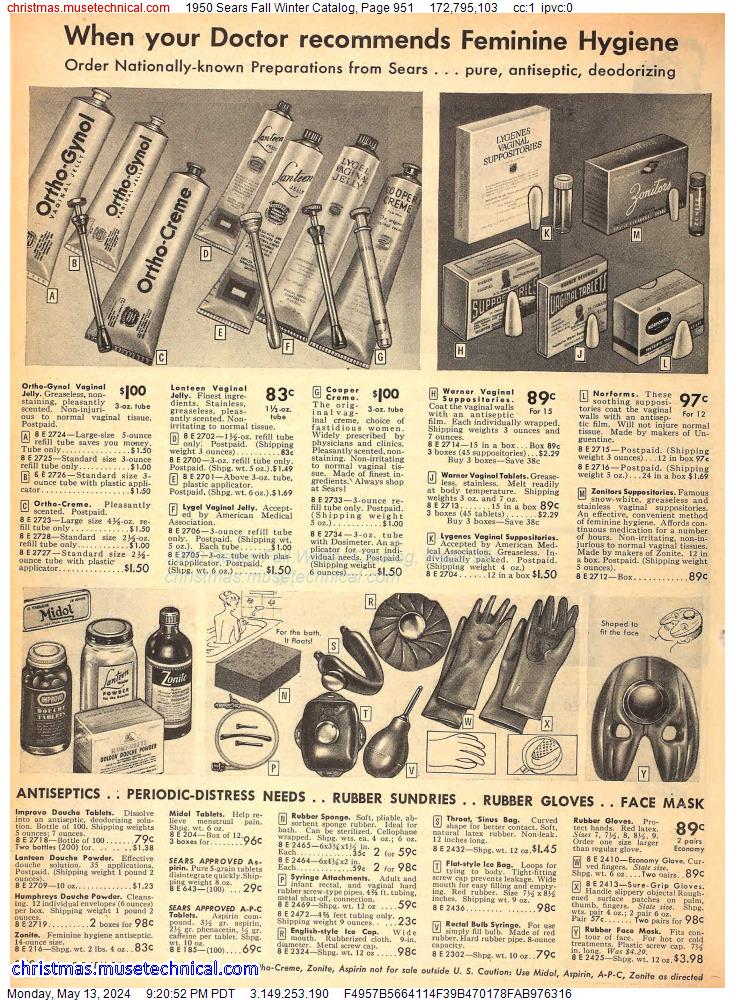 1950 Sears Fall Winter Catalog, Page 951
