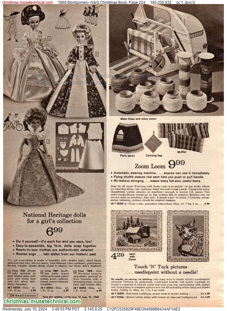 1968 Montgomery Ward Christmas Book, Page 224