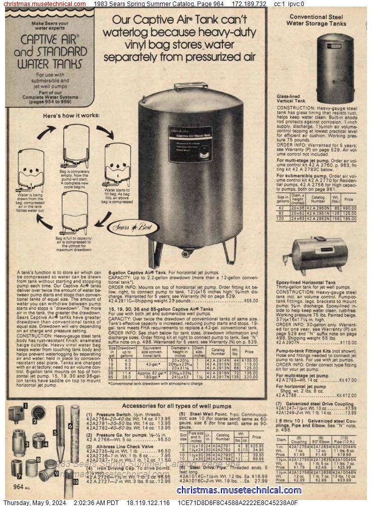 1983 Sears Spring Summer Catalog, Page 964