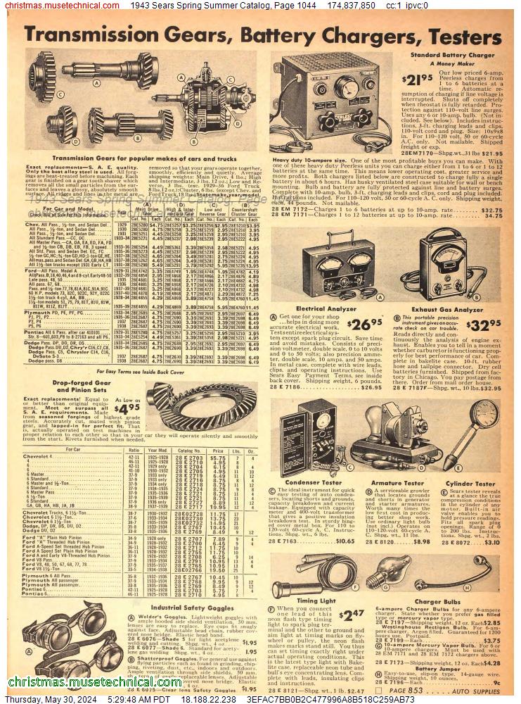 1943 Sears Spring Summer Catalog, Page 1044