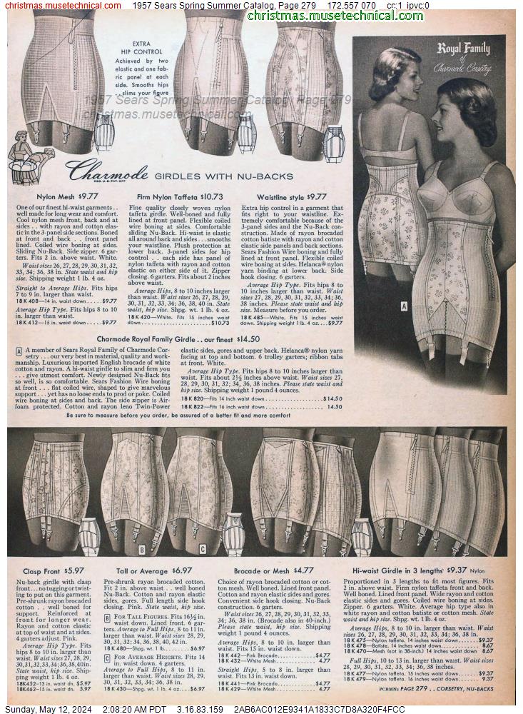 1957 Sears Spring Summer Catalog, Page 279