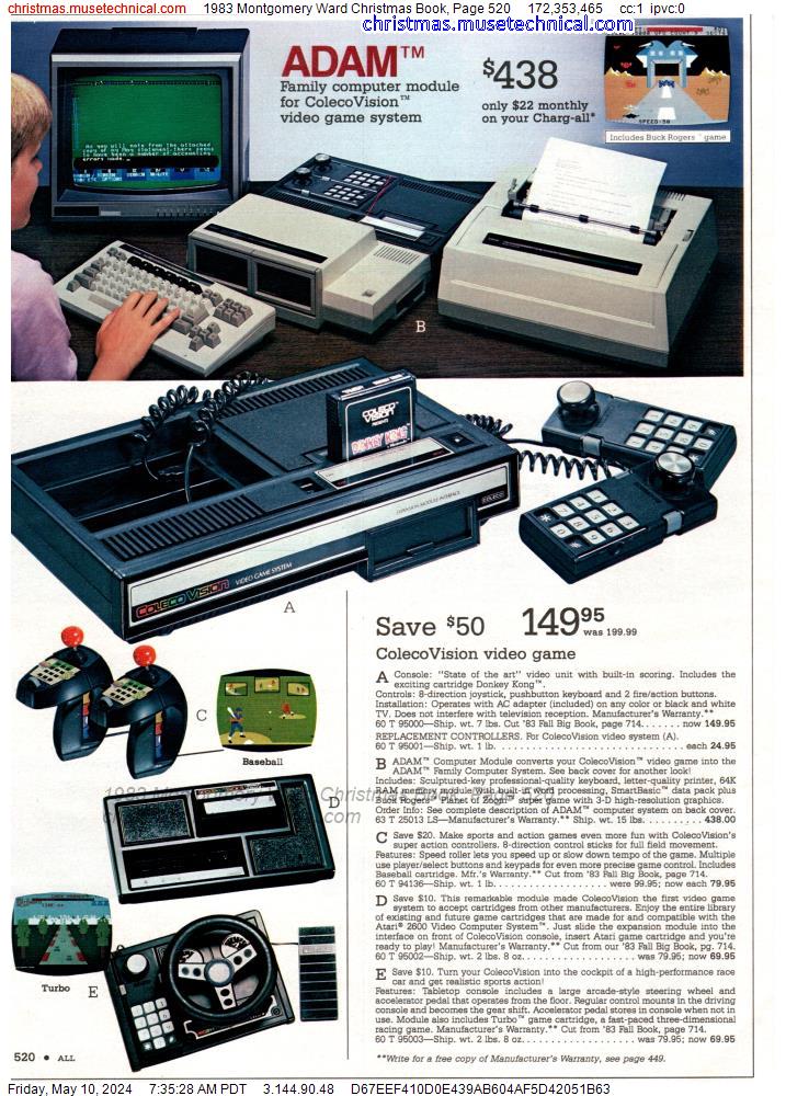 1983 Montgomery Ward Christmas Book, Page 520