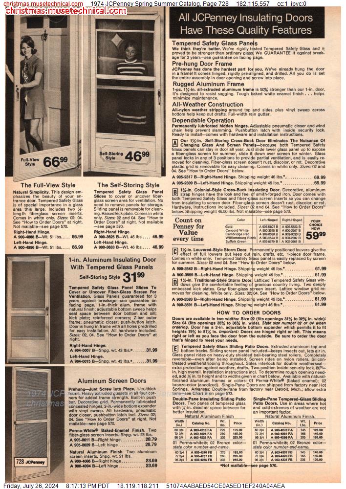 1974 JCPenney Spring Summer Catalog, Page 728