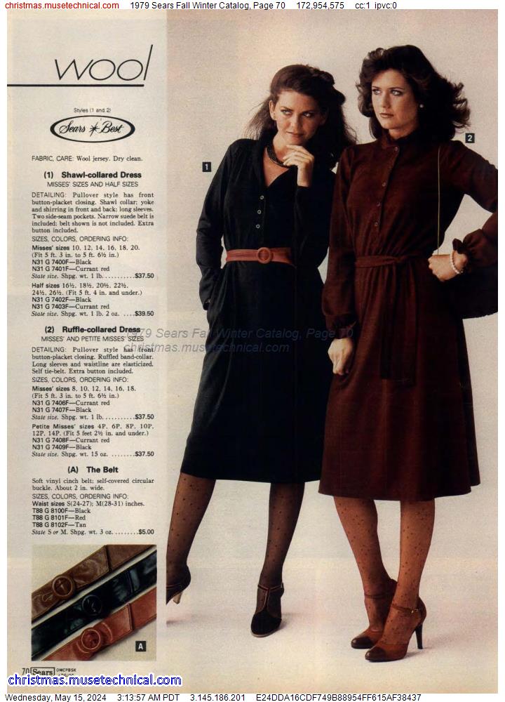 1979 Sears Fall Winter Catalog, Page 70
