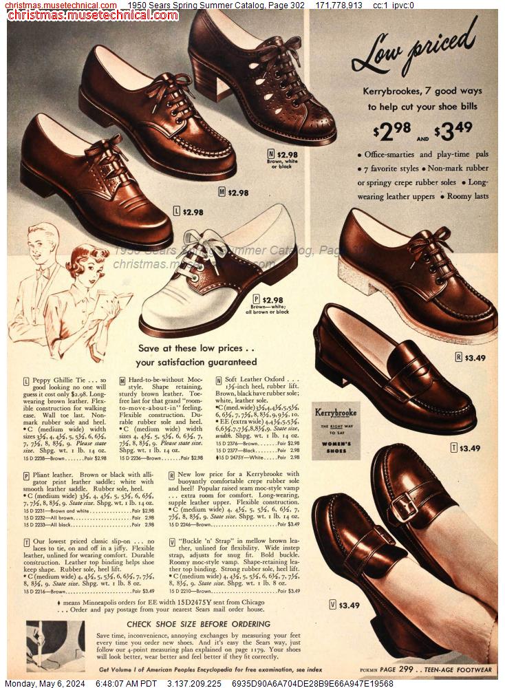 1950 Sears Spring Summer Catalog, Page 302