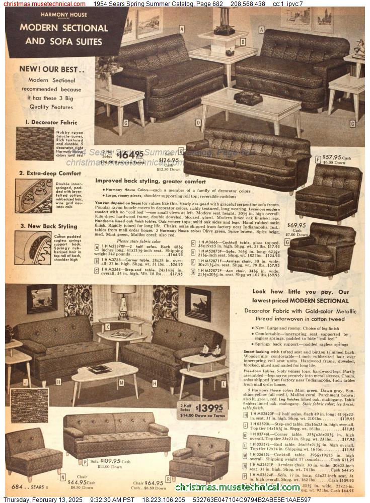 1954 Sears Spring Summer Catalog, Page 682