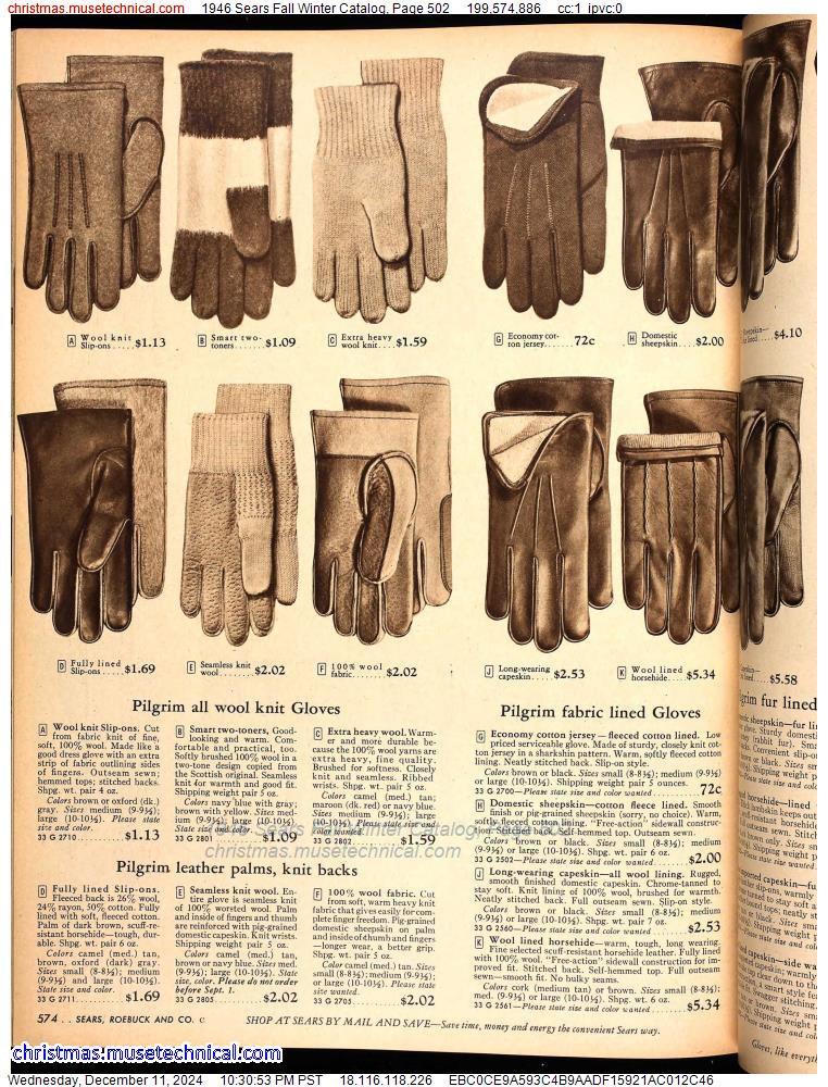 1946 Sears Fall Winter Catalog, Page 502