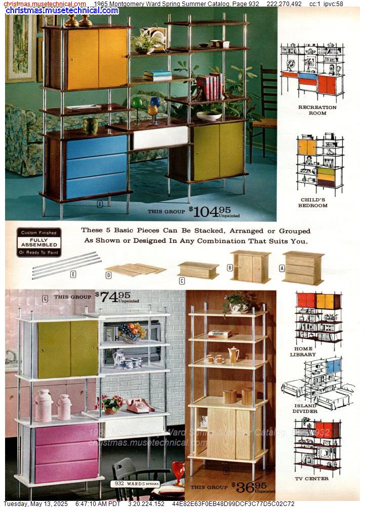 1965 Montgomery Ward Spring Summer Catalog, Page 932