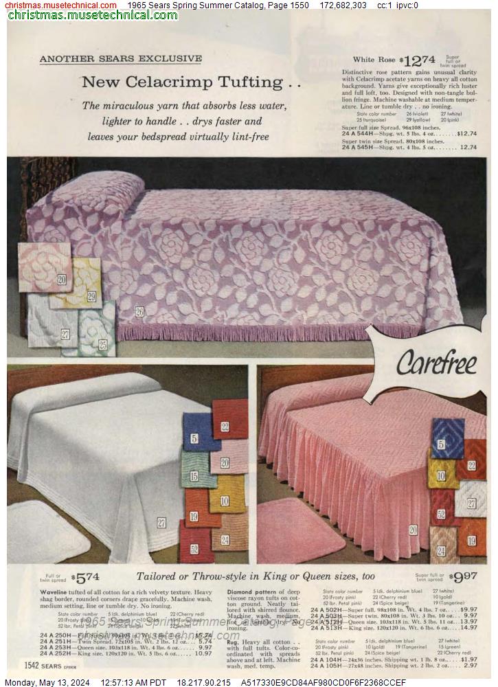 1965 Sears Spring Summer Catalog, Page 1550