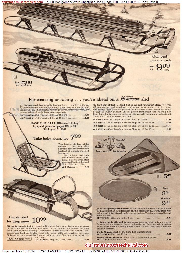 1968 Montgomery Ward Christmas Book, Page 300