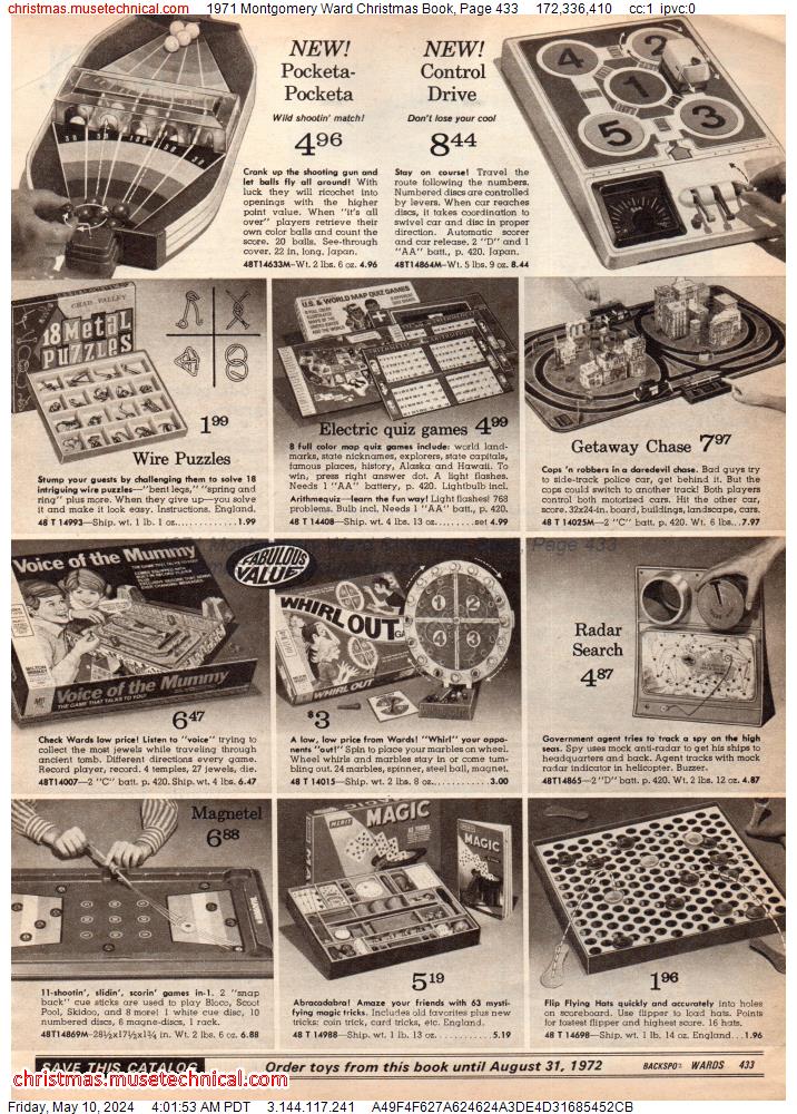 1971 Montgomery Ward Christmas Book, Page 433