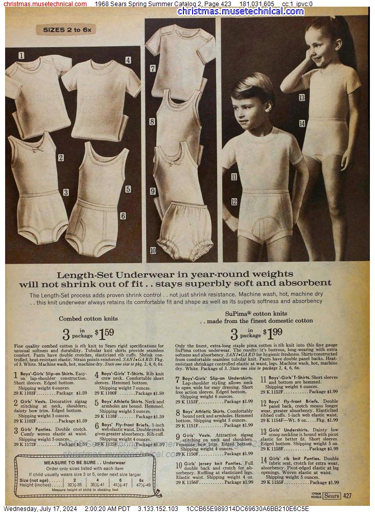 1968 Sears Spring Summer Catalog 2, Page 423