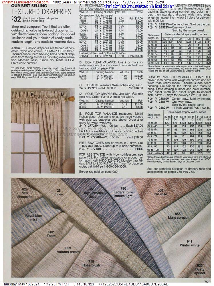 1992 Sears Fall Winter Catalog, Page 792