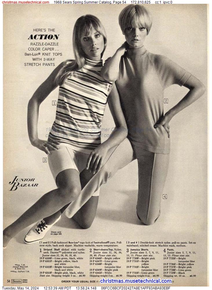 1968 Sears Spring Summer Catalog, Page 54