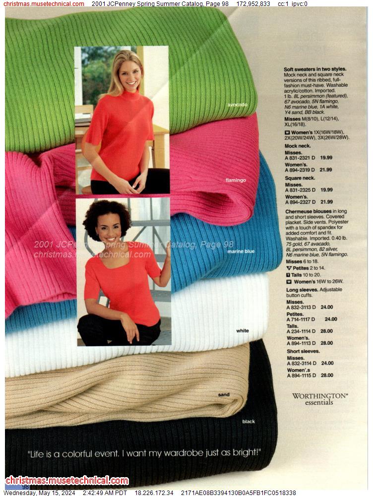 2001 JCPenney Spring Summer Catalog, Page 98