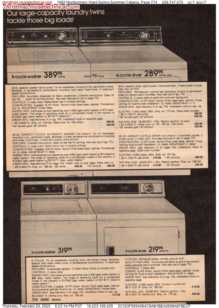 1982 Montgomery Ward Spring Summer Catalog, Page 774