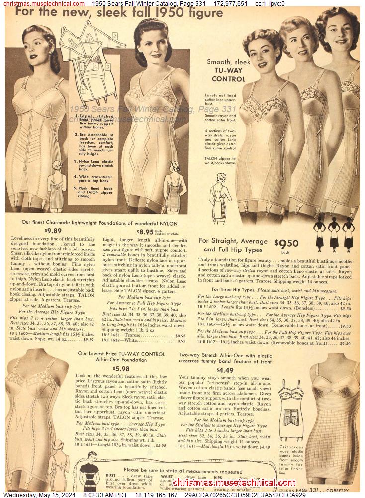 1950 Sears Fall Winter Catalog, Page 331