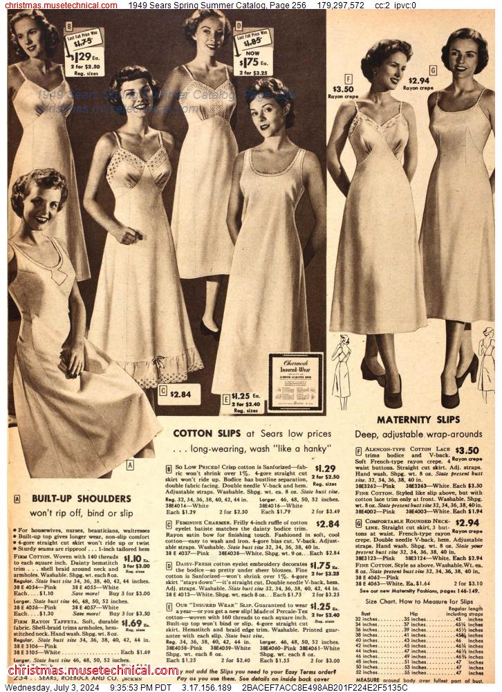 1949 Sears Spring Summer Catalog, Page 256