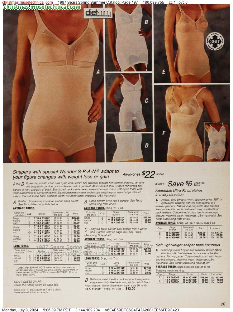 1987 Sears Spring Summer Catalog, Page 197