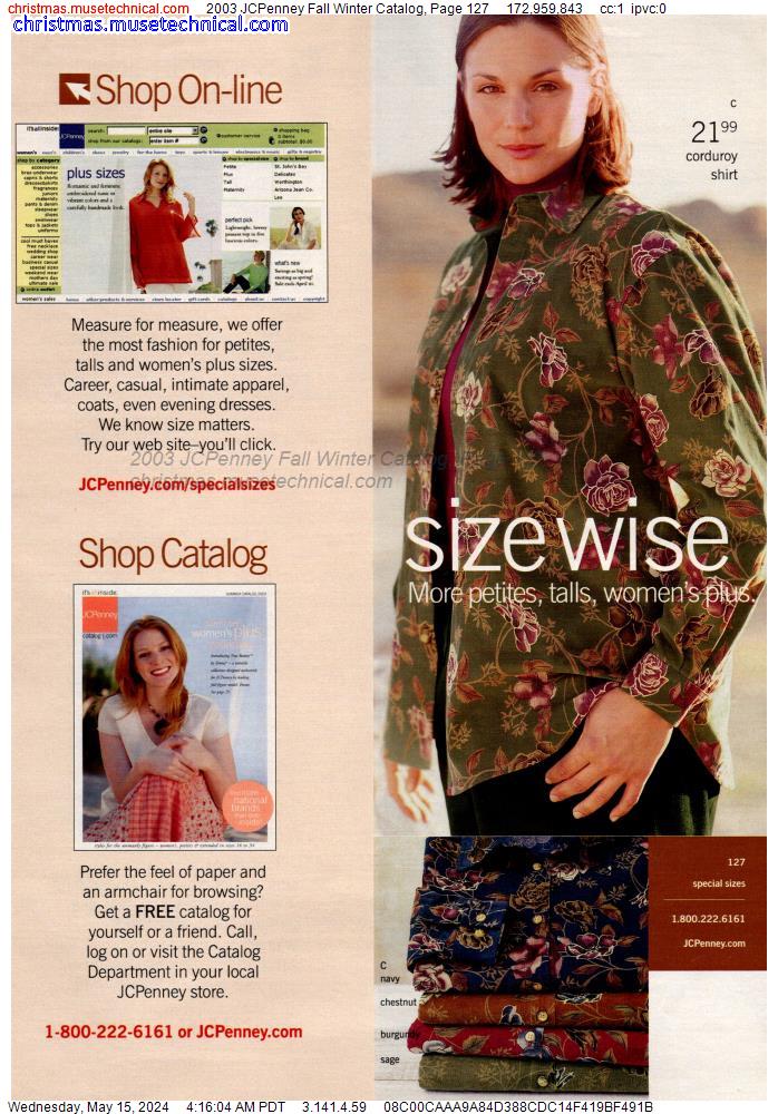 2003 JCPenney Fall Winter Catalog, Page 127