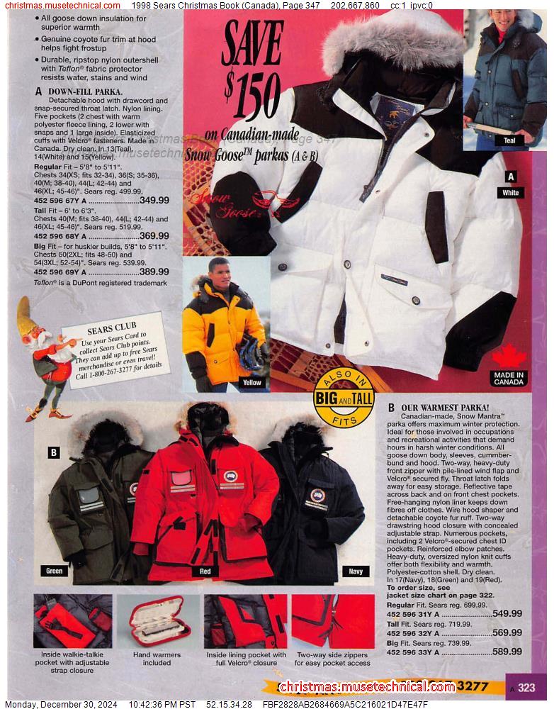 1998 Sears Christmas Book (Canada), Page 347