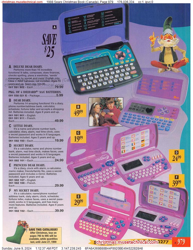 1998 Sears Christmas Book (Canada), Page 979