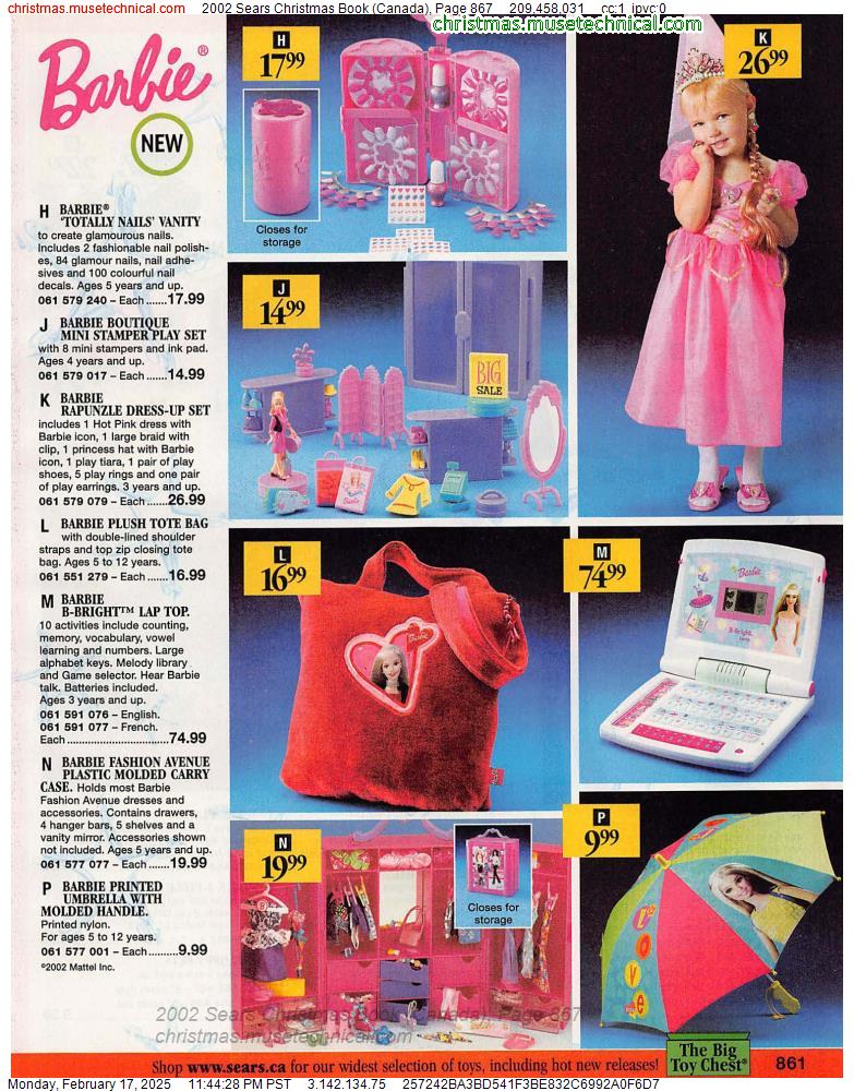 2002 Sears Christmas Book (Canada), Page 867