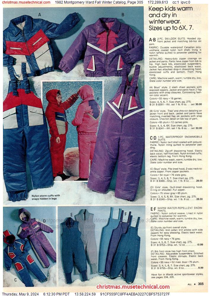 1982 Montgomery Ward Fall Winter Catalog, Page 305