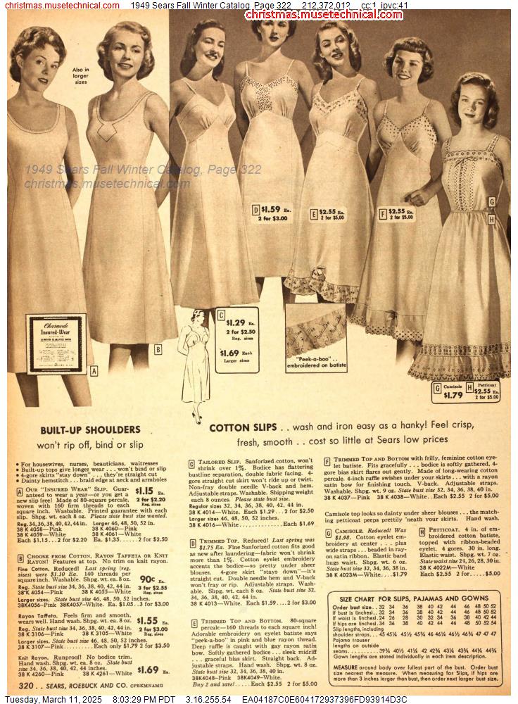 1949 Sears Fall Winter Catalog, Page 322