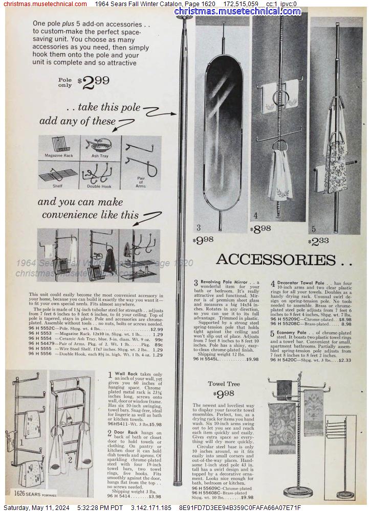 1964 Sears Fall Winter Catalog, Page 1620