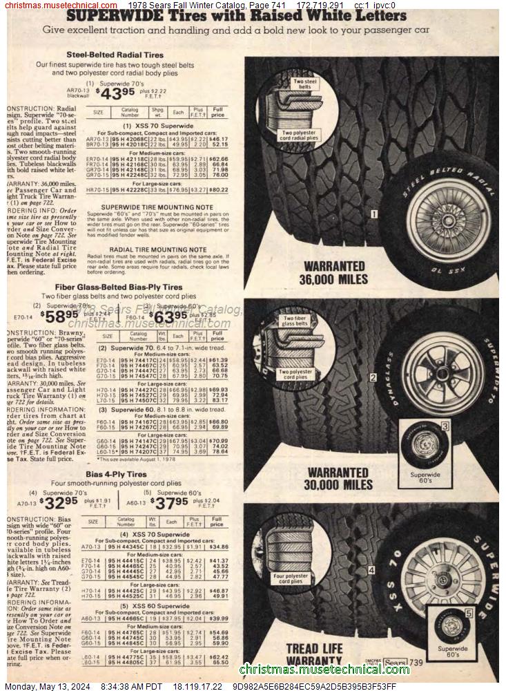 1978 Sears Fall Winter Catalog, Page 741