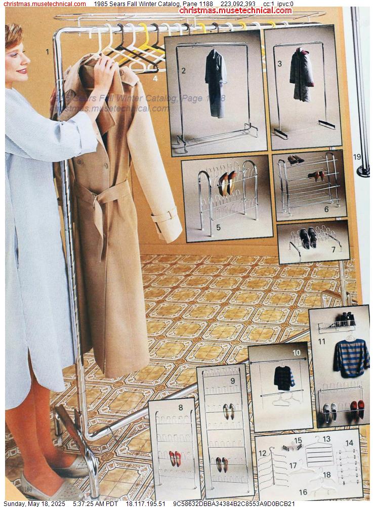 1985 Sears Fall Winter Catalog, Page 1188