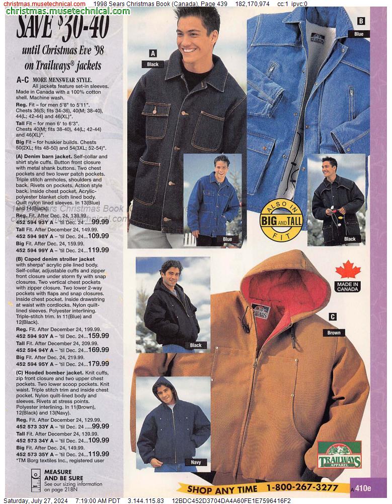 1998 Sears Christmas Book (Canada), Page 439