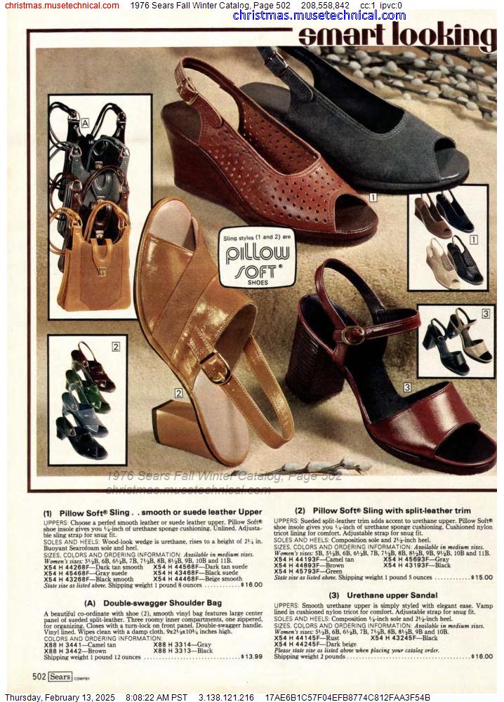 1976 Sears Fall Winter Catalog, Page 502