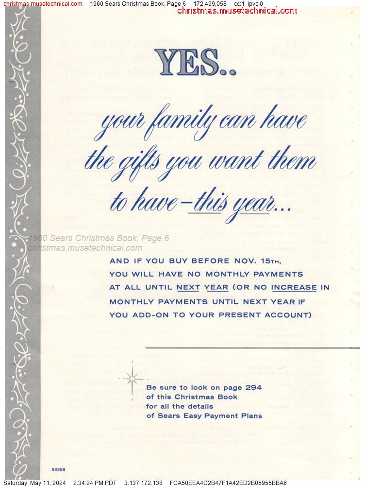 1960 Sears Christmas Book, Page 6