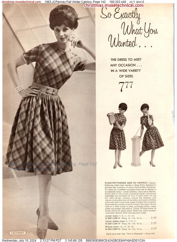 1963 JCPenney Fall Winter Catalog, Page 142