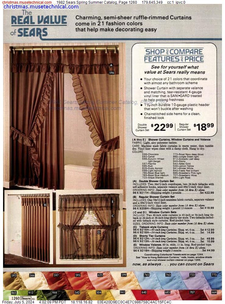 1982 Sears Spring Summer Catalog, Page 1260