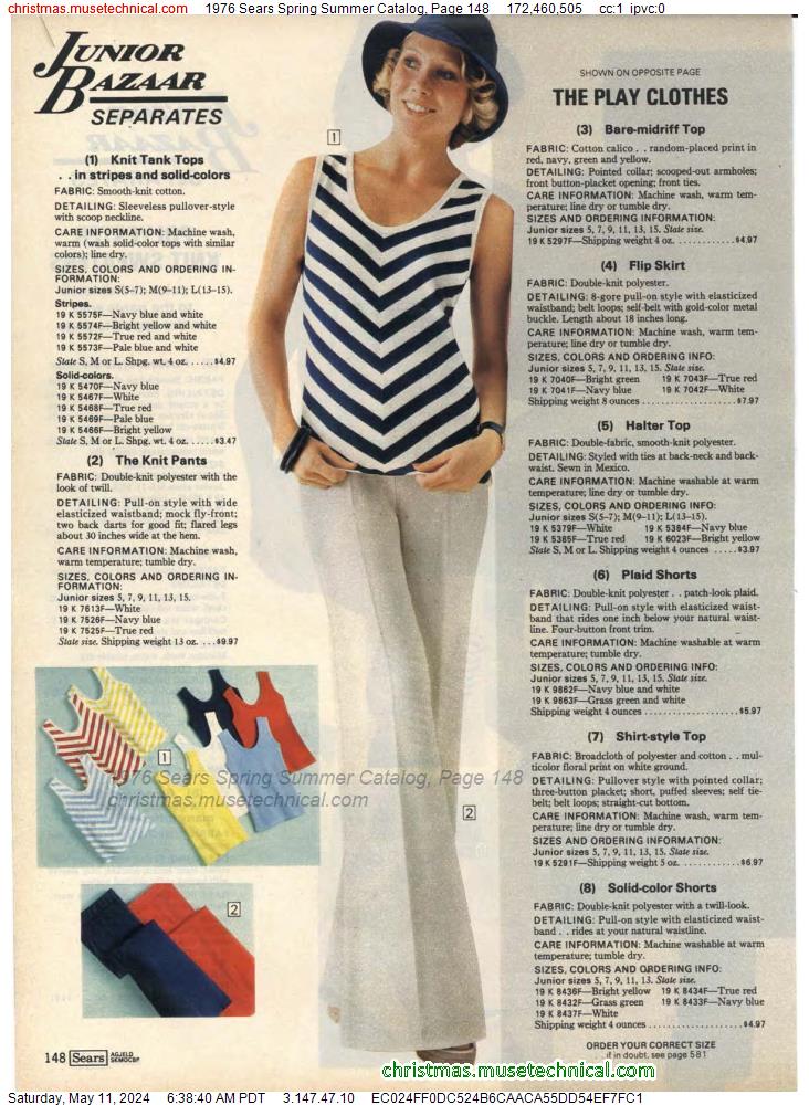 1976 Sears Spring Summer Catalog, Page 148