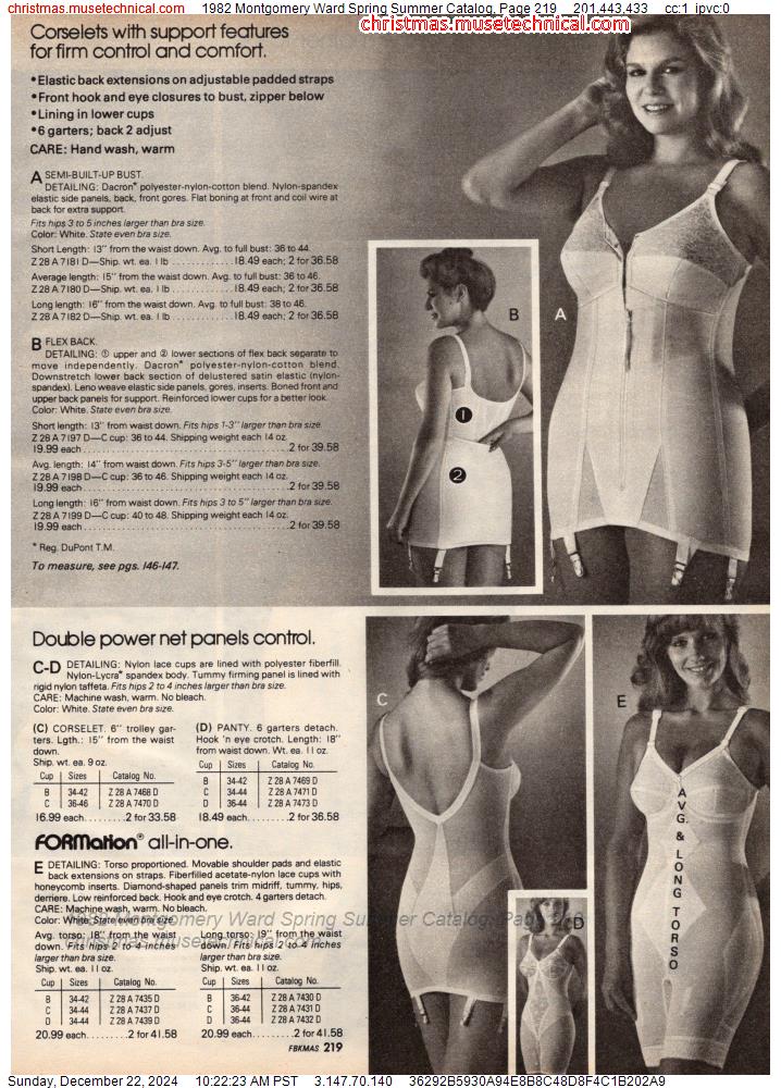 1982 Montgomery Ward Spring Summer Catalog, Page 219