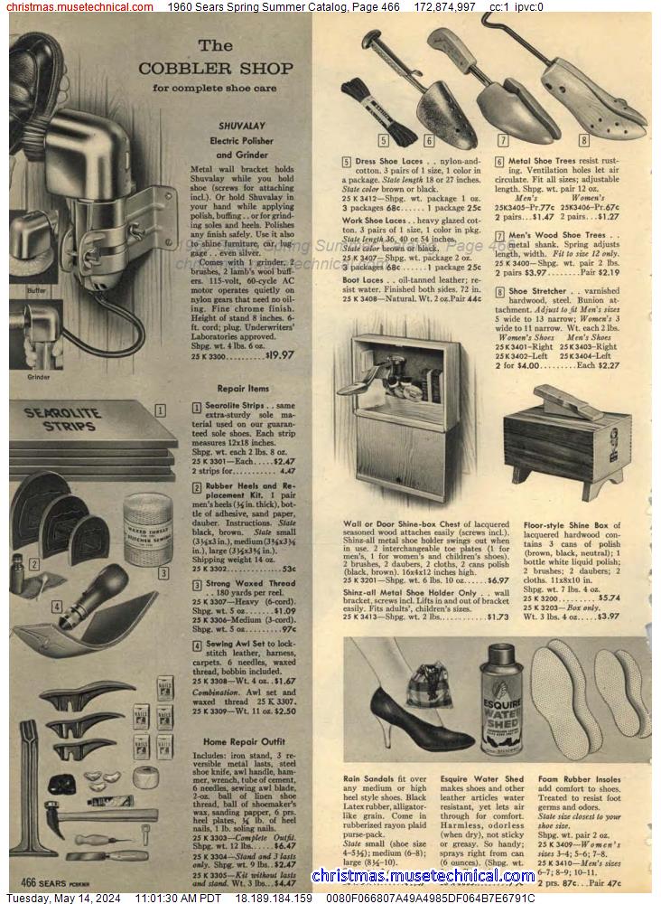 1960 Sears Spring Summer Catalog, Page 466