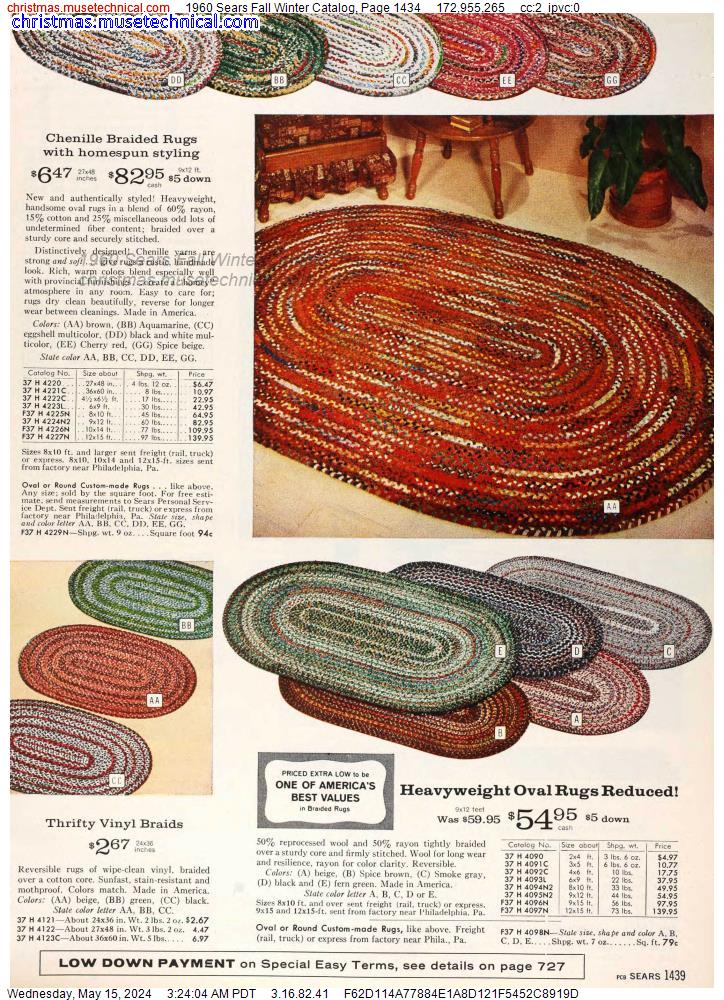 1960 Sears Fall Winter Catalog, Page 1434