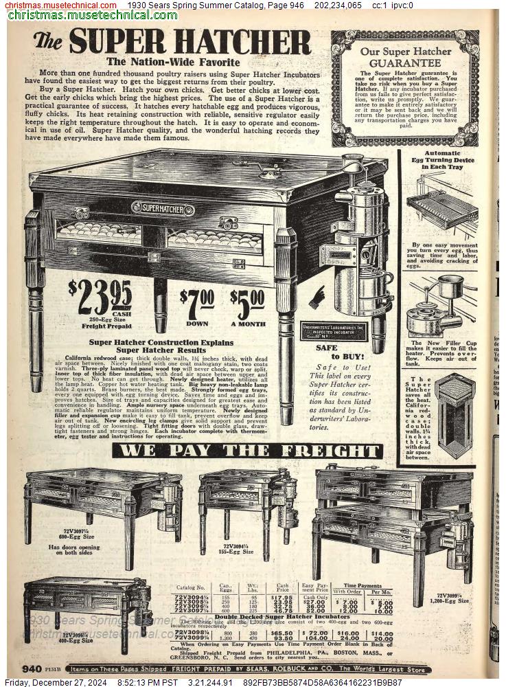 1930 Sears Spring Summer Catalog, Page 946