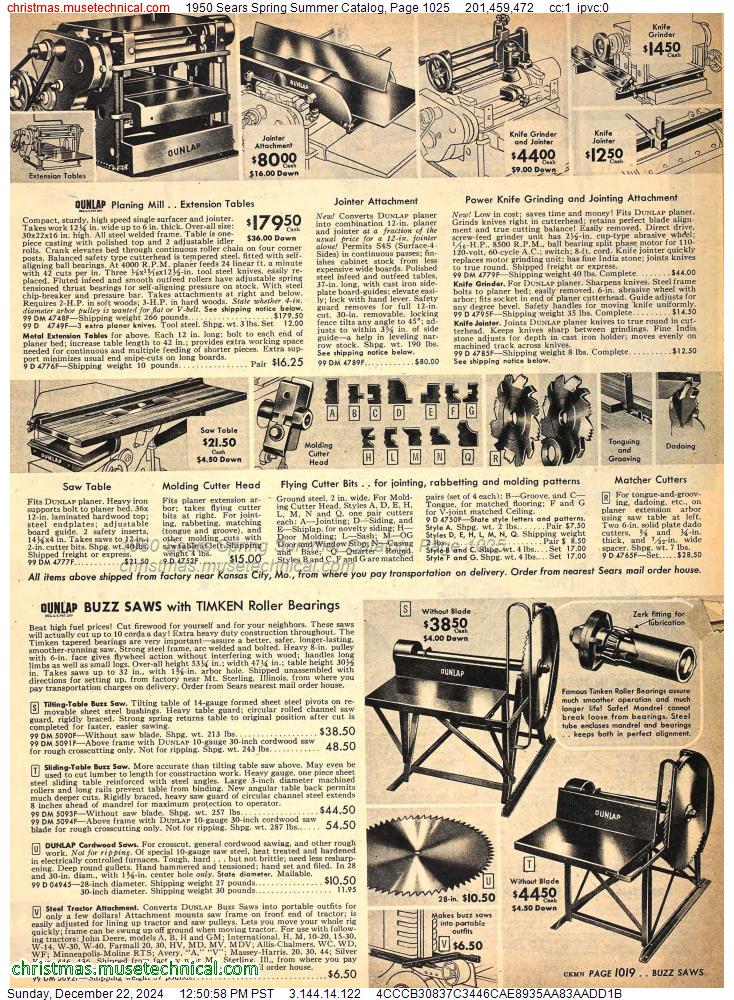 1950 Sears Spring Summer Catalog, Page 1025